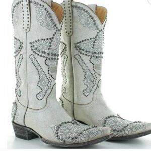 Old Gringo L&L Shooter Boots White 10 ☠️